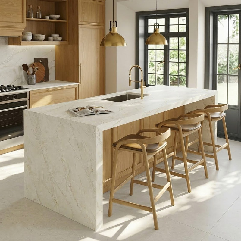 Plan de travail sur mesure en céramique Dekton® Thala